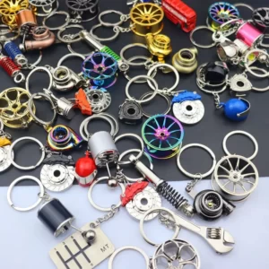 Car part keyrings