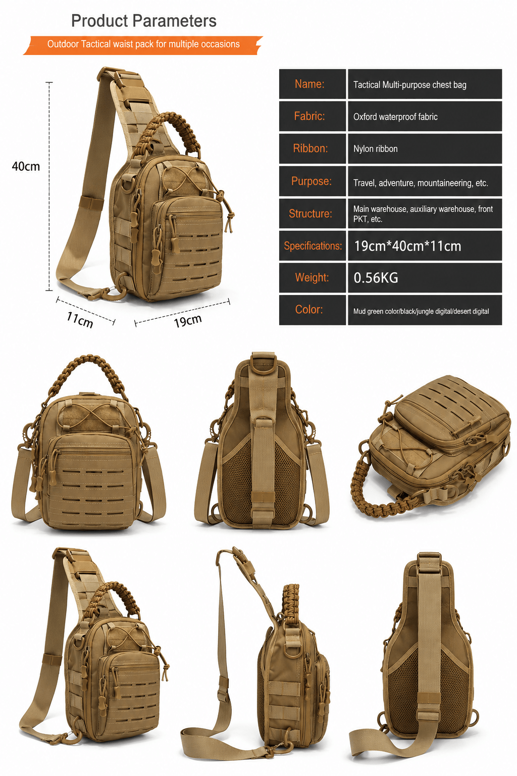 tactical sling bag
