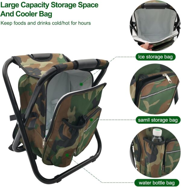 Cooler bag backpack & Foldable chair - Image 3