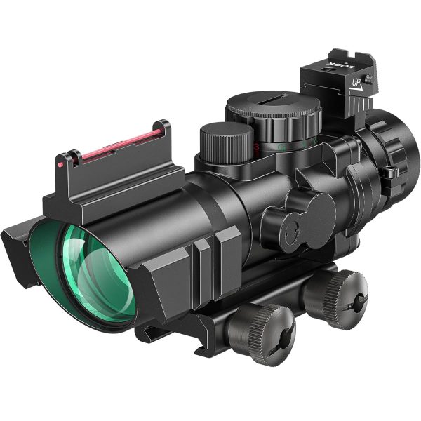 4x32 fiber optic illuminated sight (acog concept)