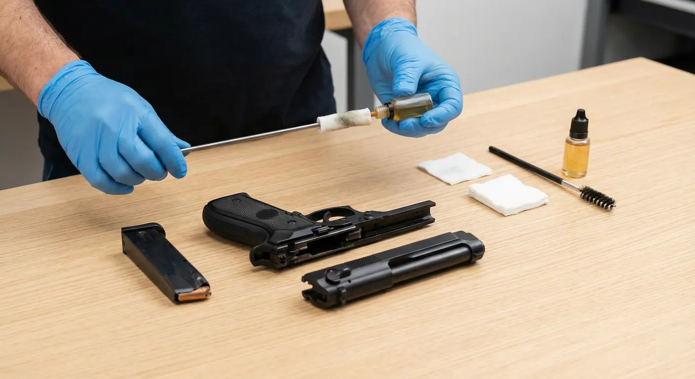 cleaning a blank gun