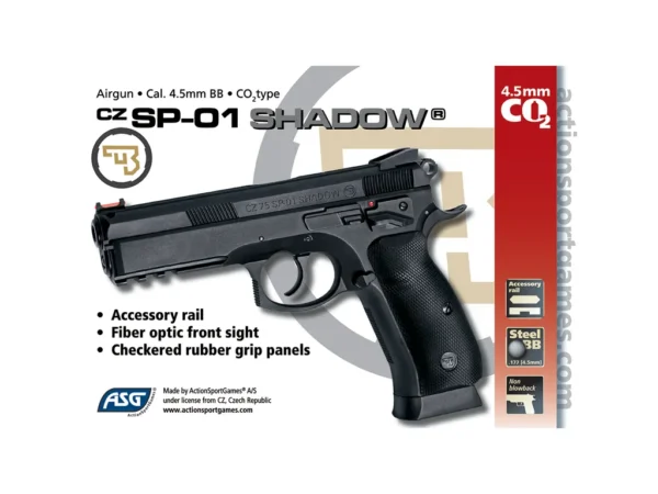 CZ SP-01 Shadow Co2 gas pistol non-blowback Gas Gun - Image 2