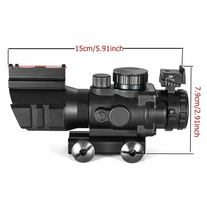 4x32 fiber optic illuminated sight (acog concept)
